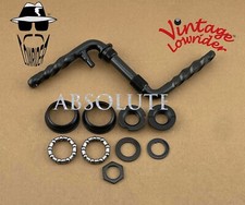 VINTAGE LOWRIDER 4 1/2"(115MM) BICYCLE 1 PIECE STEEL TWISTED CRANK BLACK W/ B.B