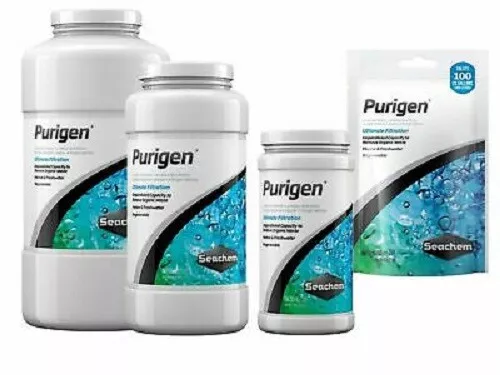 Seachem Purigen 100ml 250ml 500ml 1000ml Aquarium Filter Media Organic  Remover