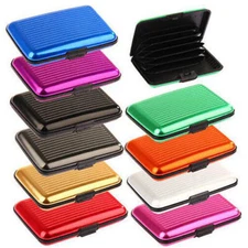 Unisex Waterproof Business ID Credit Card Wallet Holder Aluminum Metal RFID Case