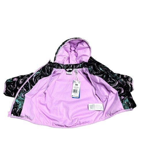 Adidas Daunen gefütterte Jacke Kleinkind Größe 9M neu mit Etikett Allover-Druck UVP $ 100 - Bild 5 von 13