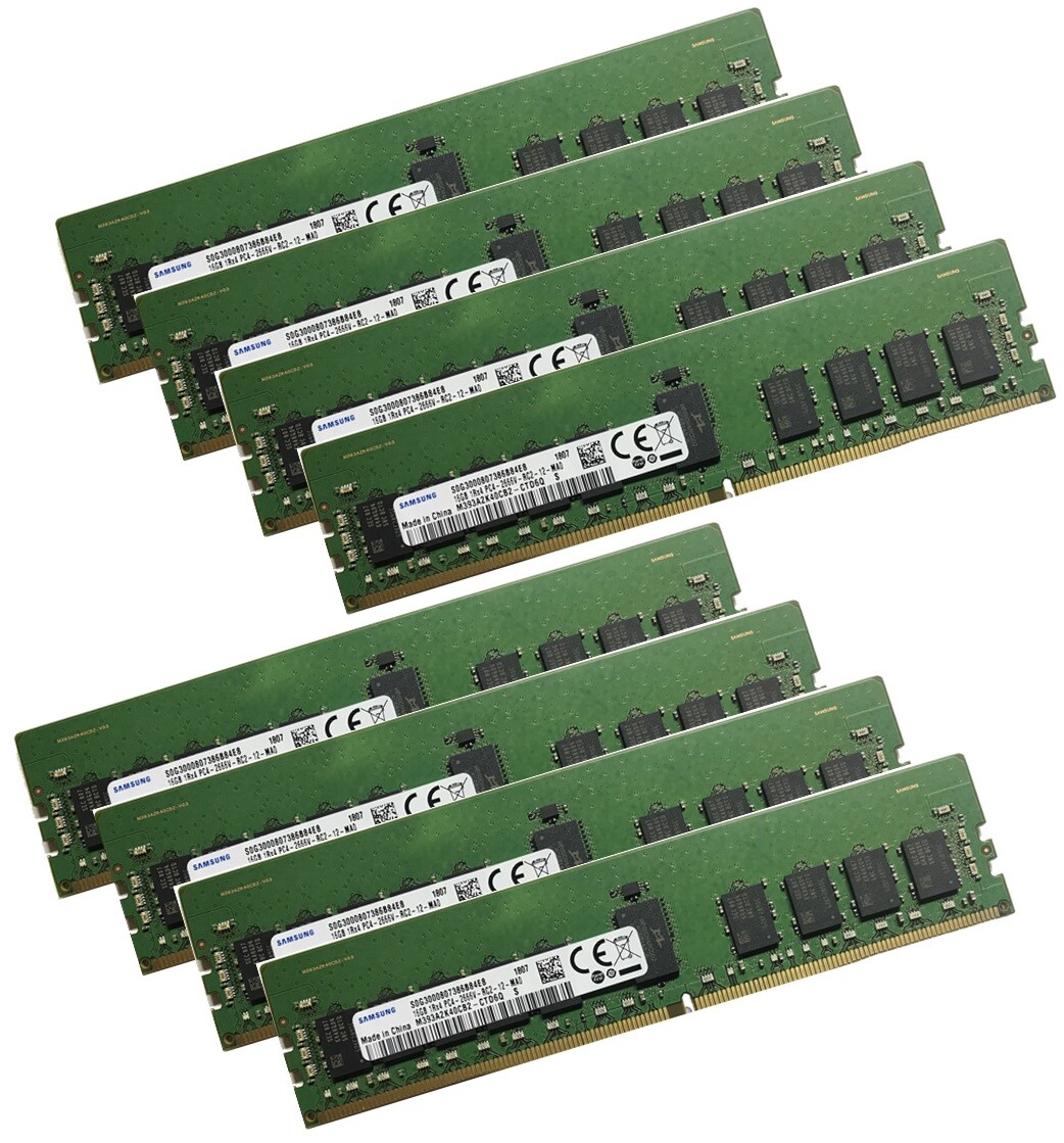 8x 16GB 128GB DDR4 2666MHz ECC REG Ram für Tyan Motherboard