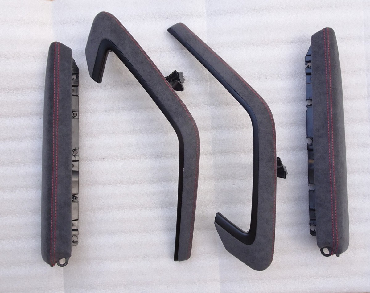 サチあれ 9912 PORSCHE 2012 19 991 GT3 RS ALCANTARA Red STITCHING DOOR HANDEL AND