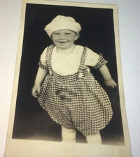 Antique / Vintage American Fashion Boy Named Payson! Real Photo Postcard! RPPC