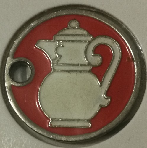 JETON DE CADDIE METAL ♦" Tortue et Grenouille " Schützt unsere Umweltt ♦ Théière - Imagen 2 de 2