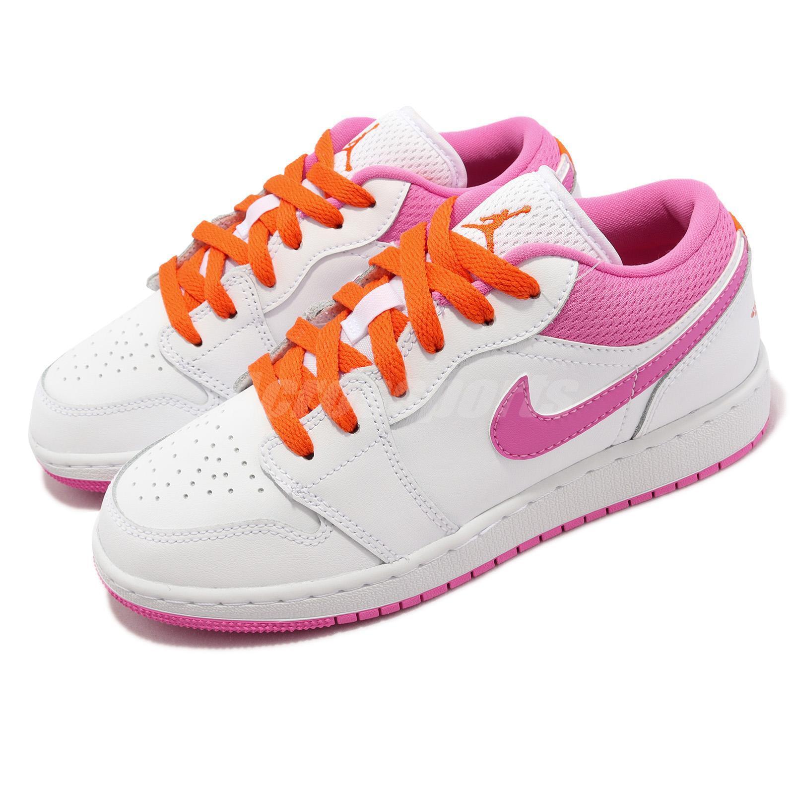 Nike Air Jordan 1 Low GS Pinksicle White Junior Women AJ1 Casual DR9498-168 | eBay