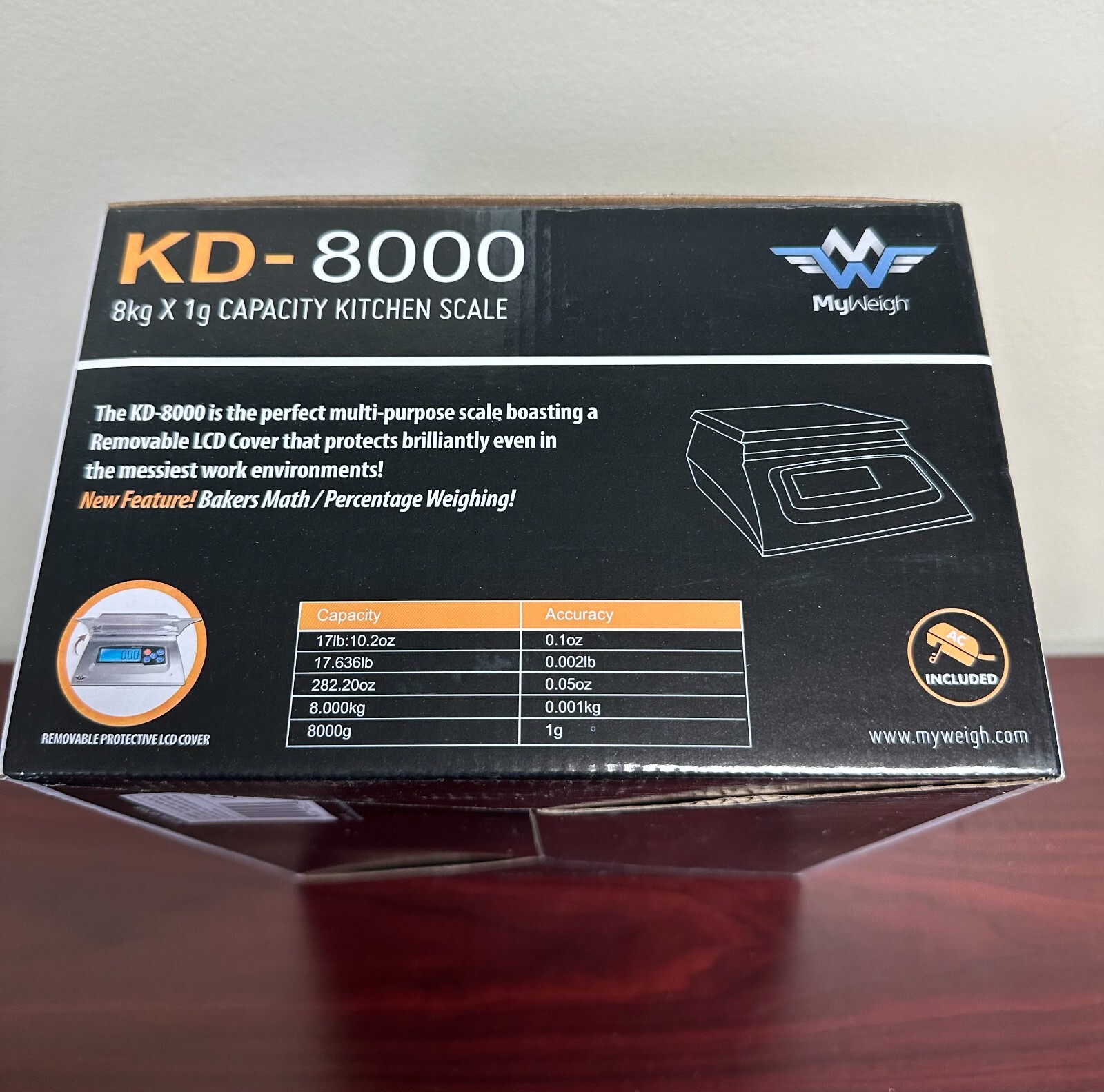 My Weigh KD8000 Kitchen Scale Bakers Math KD 8000 Scale New IDEAL IJL