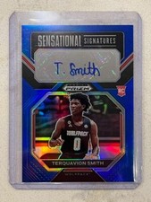 TERQUAVION SMITH 76ers 2023-24 Prizm Draft Picks Blue Prizm AUTO /125 QTY Avail