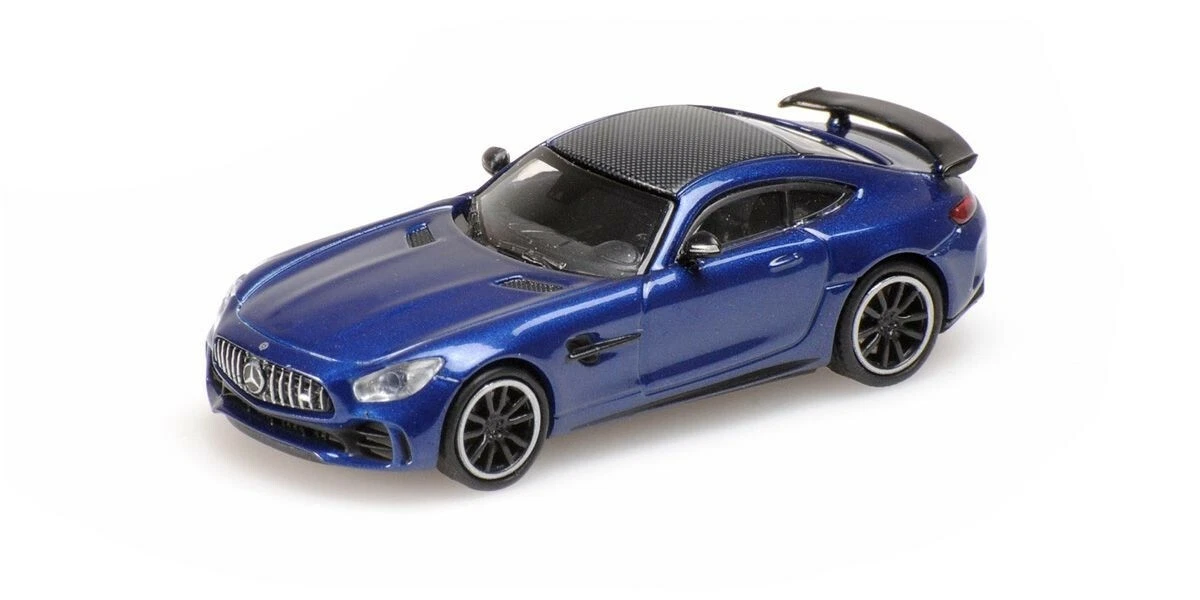 870037221 MINICHAMPS 1:87 Mercedes AMG GT-R (2017) Blue Metallic  