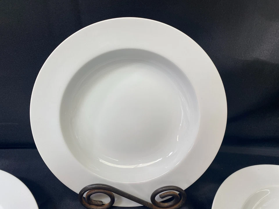 Set of 4 ~ Dansk "WINTERWHITE" Porcelain ~ Pasta / Soup Bowls ~ 9" - Image 2 of 4