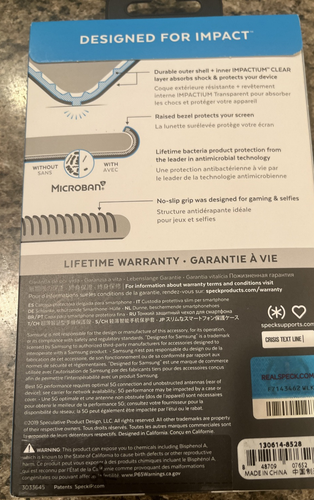 Speck Presidio Grip Case For Samsung Galaxy Note 10 Teal Blue NEW SEALED - Photo 2 sur 3