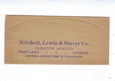 Portland OR, Advertising Mitchell, Lewis & Staver, Wagon, Autos, W384 Wrapper