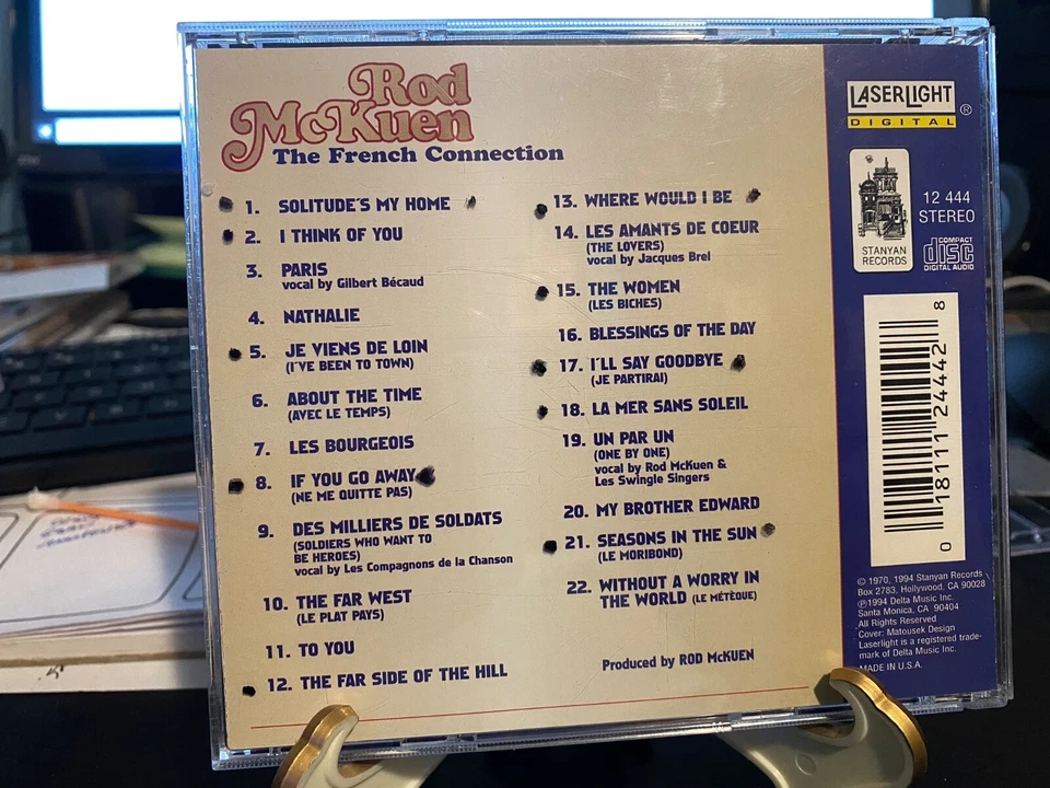 Компакт-диск Rod McKuen The French Connection  - Изображение 2 из 3