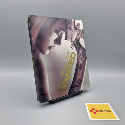 Blu-Ray Film: Wanted	Steelbook	Angelina Jolie	Zustand:	Gut