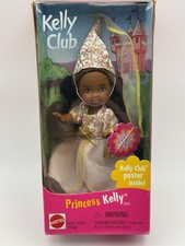 Kelly Club Princess Barbie African American 1999 New in Box Mattel 25599