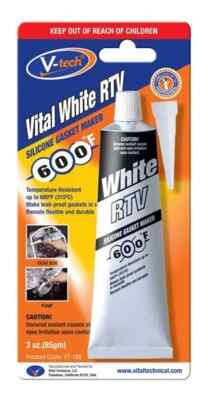 V-Tech VT-168 Vital White RTV Silikon Sofortdichtungsmaschine Hochtemperatur (85 gm)