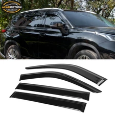 Fits 20-25 Toyota Highlander Window Visors Rain Sun Guard Vent Deflector 4pc Set