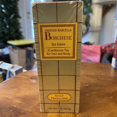 Princess Marcella Borghese Spa Solare Continuous Tan For Face And Body 7oz New