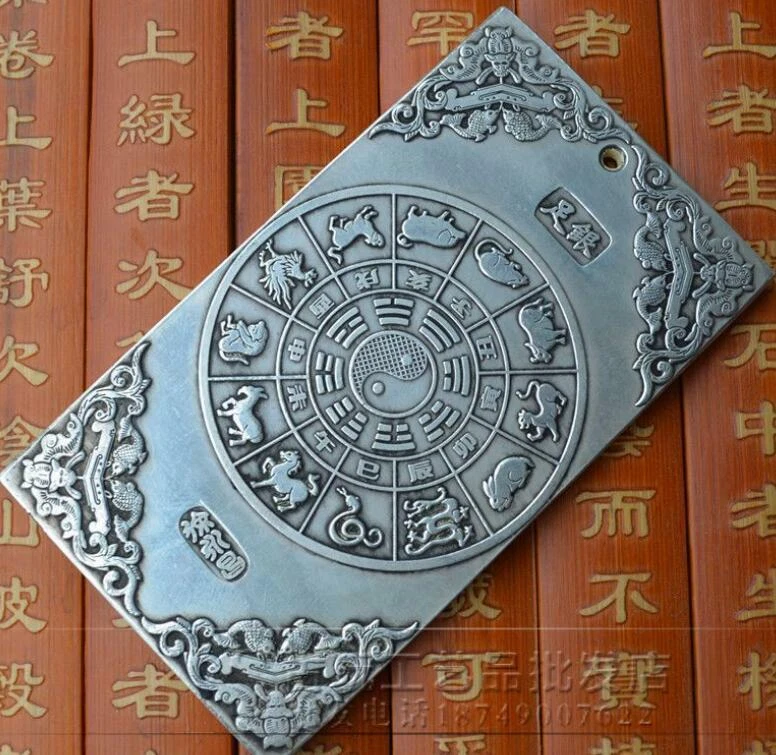 Raro Artesanía China Antigua Colección Amuleto Colgante Cintura Marca Retro Decoración Foto 4 de 4