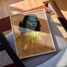Vladimir Tretchikoff, The Chinese Girl, Green Lady, Reproduction Retro Print