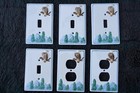 Ceramic Eagle 3D Single Switch Plates (4) Outlet Plates (2) Screws, Purchase 1-6