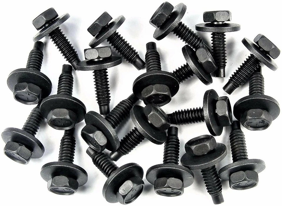 1/4 Body Bolts & U-Nut Clips For Ford (25 Bolts/25 Clips) #1604 (78-864) OAS - Imagem 4 de 4