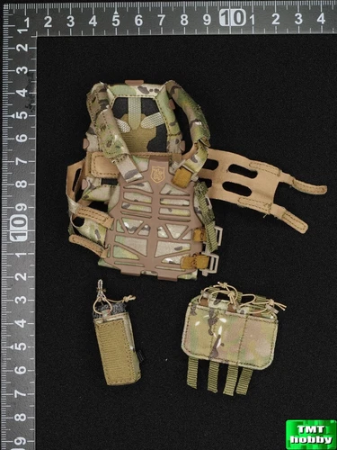 1:6 Scale ES 26054R CBRN Assault Team - Devgru Custom Flame Plate Carrier