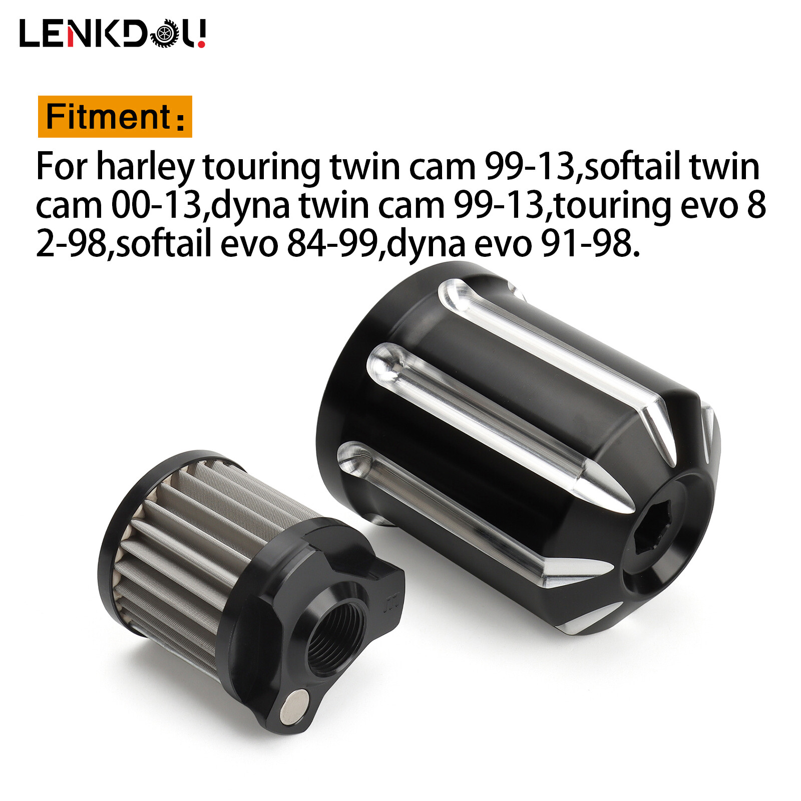 Aluminium Reusable Oil Filter For Harley Twin Cam Dyna Softail Street Glide FLHX