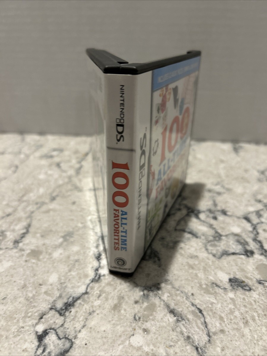 100 All-Time Favorites Nintendo DS Lite DSi XL 3DS 2DS Game w/Case