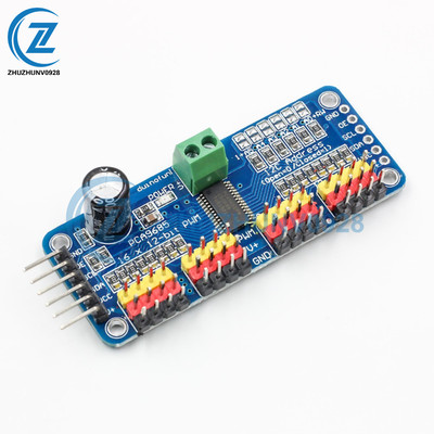 PCA9685 I2C 16 Ch 12-bit PWM Servo Shield Motor Driver Module for Arduino Robot
