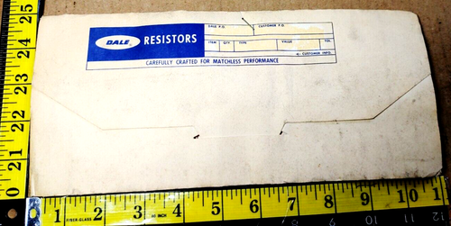 (20) VINTAGE DALE RESISTORS - 4.87Ω 91637 J RWR7 4S 4R87 FM 8025 A- NOS - Picture 2 of 4