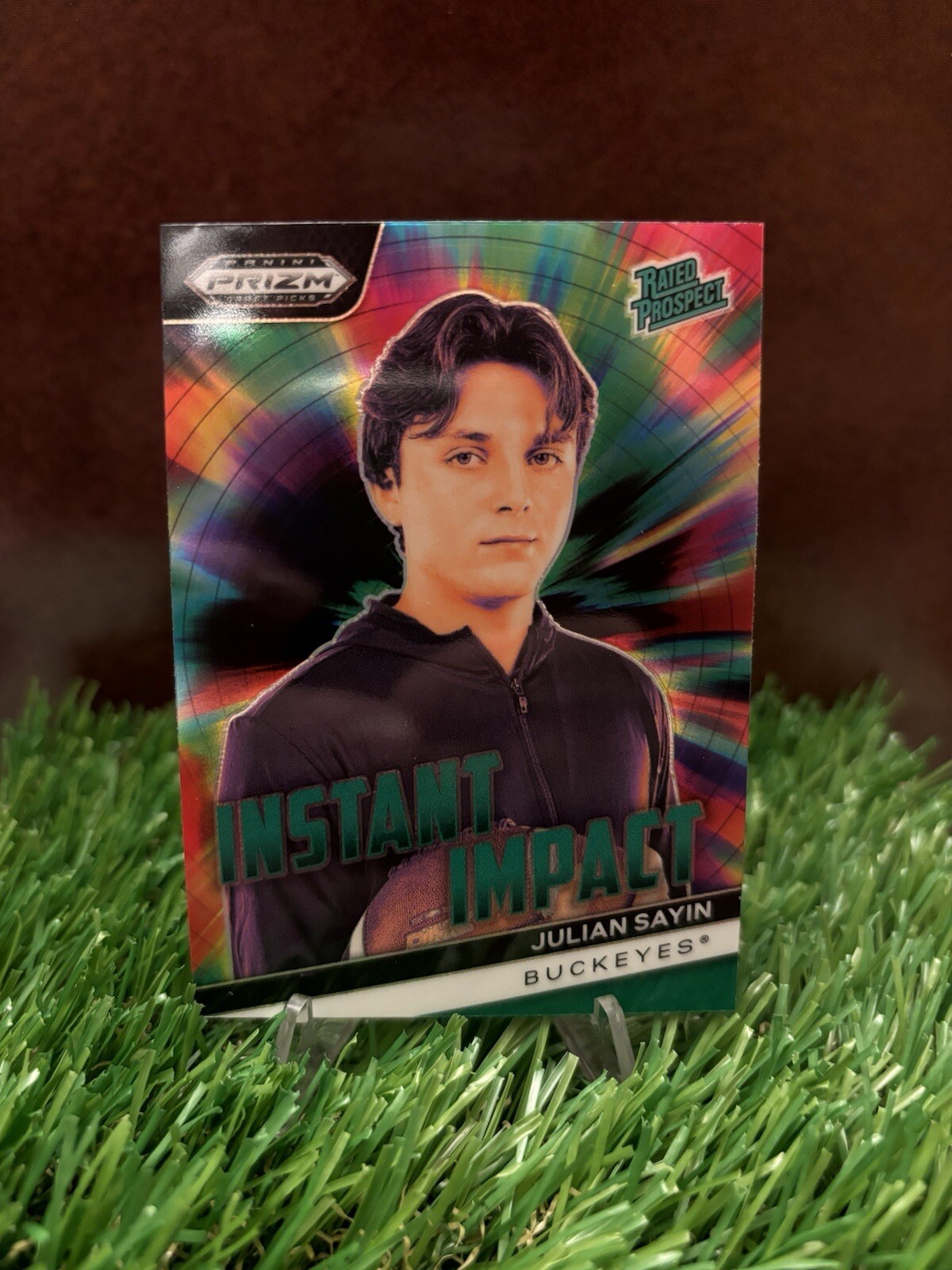 2024 Prizm Draft Picks Julian Sayin #II-16 Instant Impact Green Rated Prospect