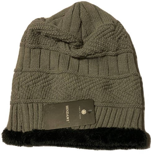NWT Hindawi Gray Knit Beanie Hat Women 