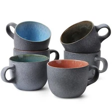 BTaT- Coffee Mug Set Set of 6 14 oz415ml Coffee Cup Set Ceramic Coffee Cups C...