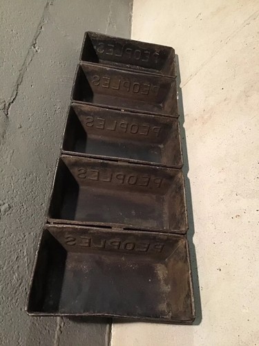 Peoples Bakery Antique 5 Loaf Bread Pan Tamaqua PA Area Parts Bin