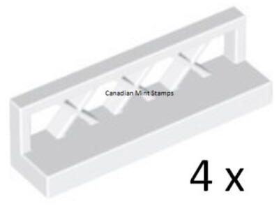 New Lego 4x White Fence 1 x 4 x 1 3633