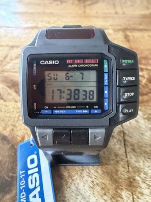 Casio CMD-10 Handgelenk Fernbedienung NOS Full Set Modul 1028 Vintage Uhr