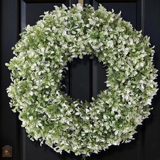 Large Artificial Boxwood Wreath For Front Door Decoration 26" 32