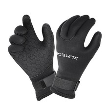 Water Gloves, 3mm  5mm Neoprene Five Finger Warm Wetsuit Winter Gloves for S...