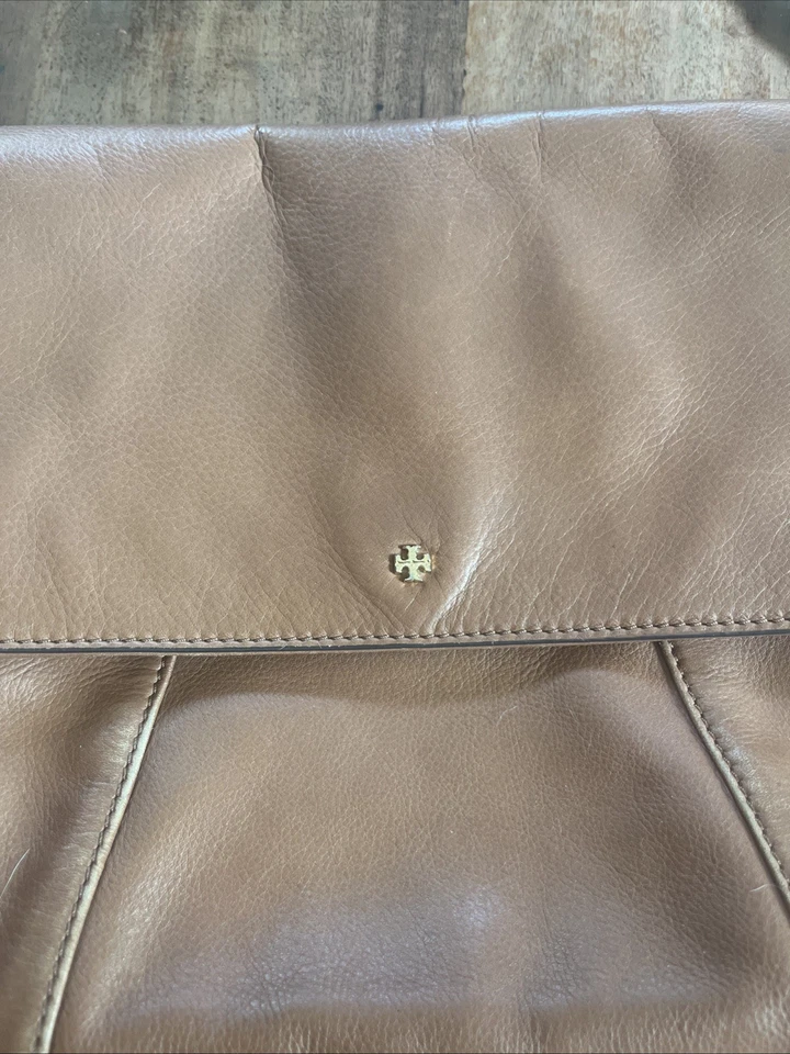 Bolso de hombro convertible vintage Tory Burch Robinson marrón Foto 3 de 4