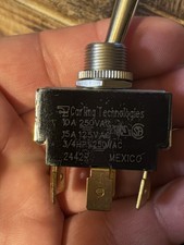 Carling Technologies 2442 Heavy Duty Panel Mount On/Off Toggle Switch 15A 125VAC