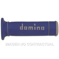 Griffe Domino Trial Blau-Weiß RäUmen D 22 Mm L 125 Mm FüR Motorrad Ersatzteile