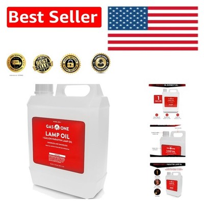1 Gallon Liquid Paraffin Lamp Oil - Odorless & Smokeless Outdoor/Indoor Fuel