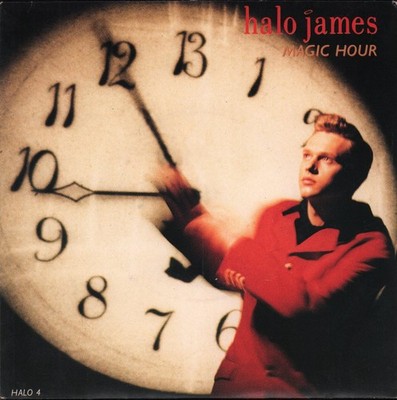 Halo James Magic Hour 7'' vinyl UK Epic 1990 pic sleeve has ringwear HALO4