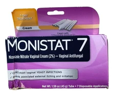 MONISTAT Vaginal Antifungal Cream 1.59oz + 7 Disposable Applicators - Ex: 2/27