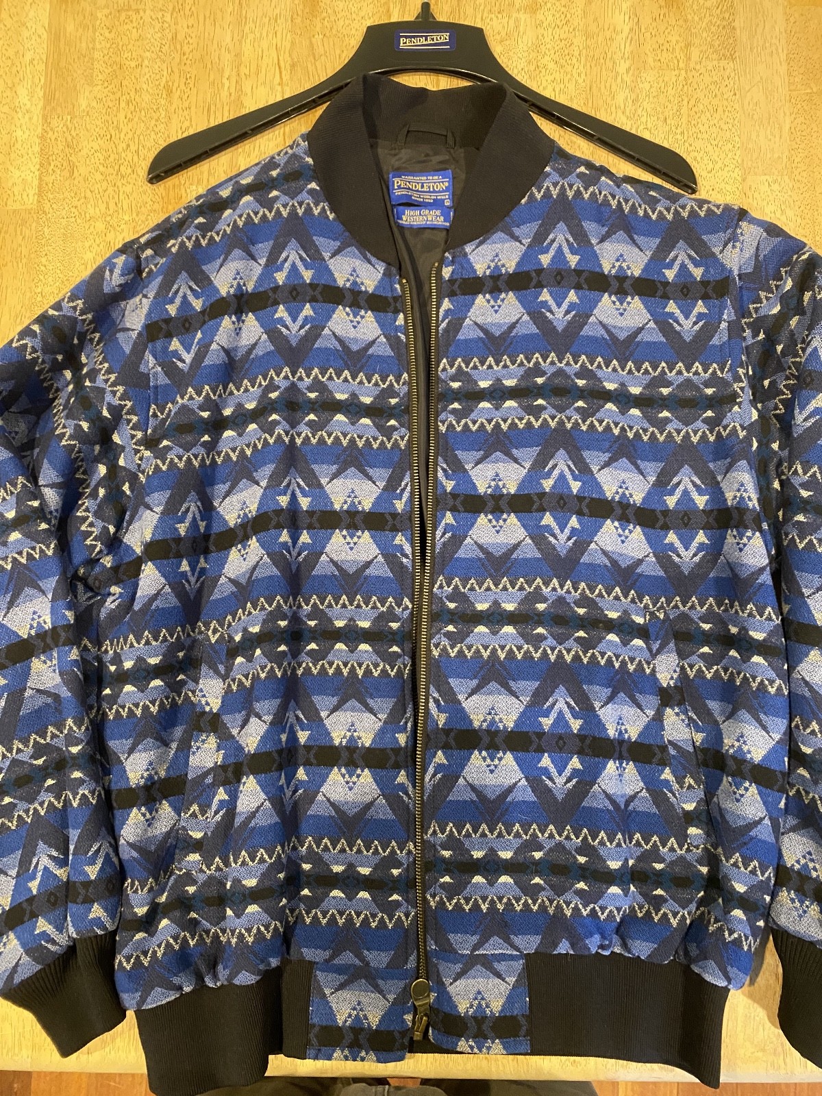 Pendleton Western Wear, lightweight wool bomber j… - image 1