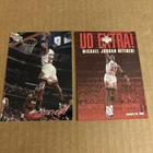 MICHAEL JORDAN 1997 UD Jams #139 & 1999 UD Extra Retires #UOX Bulls Cards (f7)