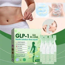 GLP-1 SIX-in-ONE Health Solution Oral Liquid, Advanced Body Care Liquids Drop US