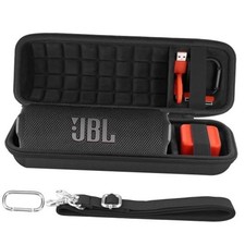 Hard Travel Case for JBL Flip 7/6/5/4 For Flip 7/6/5 Black Case  Inside Black