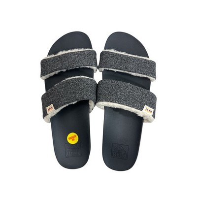 Reef Cushion Vista Snuggles Sandals Black Night Size 9 Women s Slip On