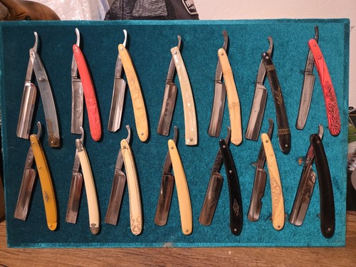 Old Razor Set Rare Vintage Straight Razor Collection Set Of 14 | eBay